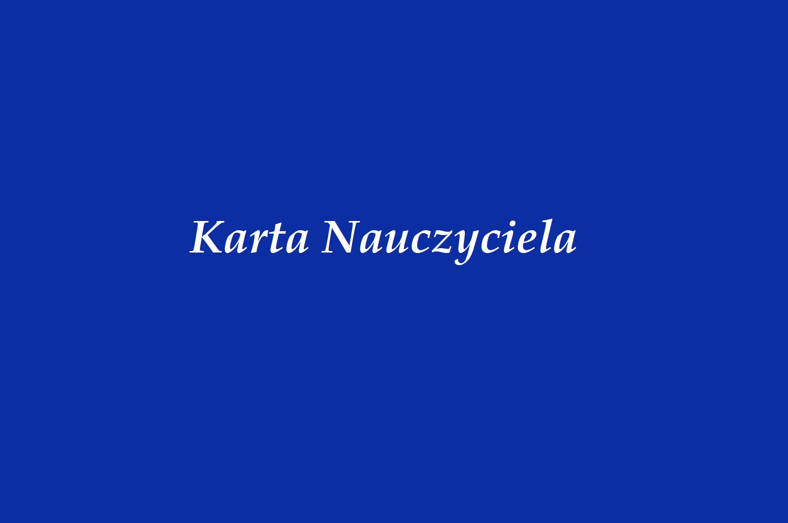 Nowelizacja Karty Nauczyciela