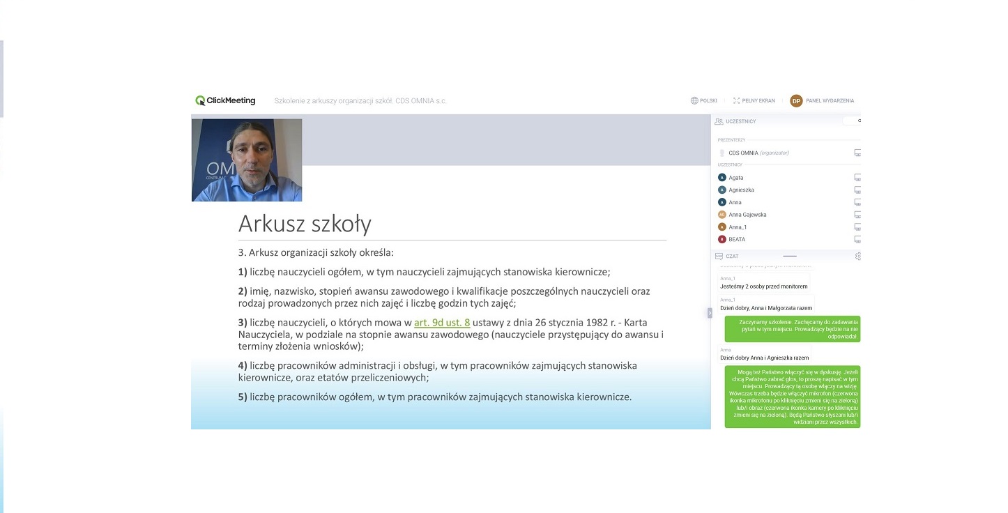 Uruchomiliśmy szkolenia online.